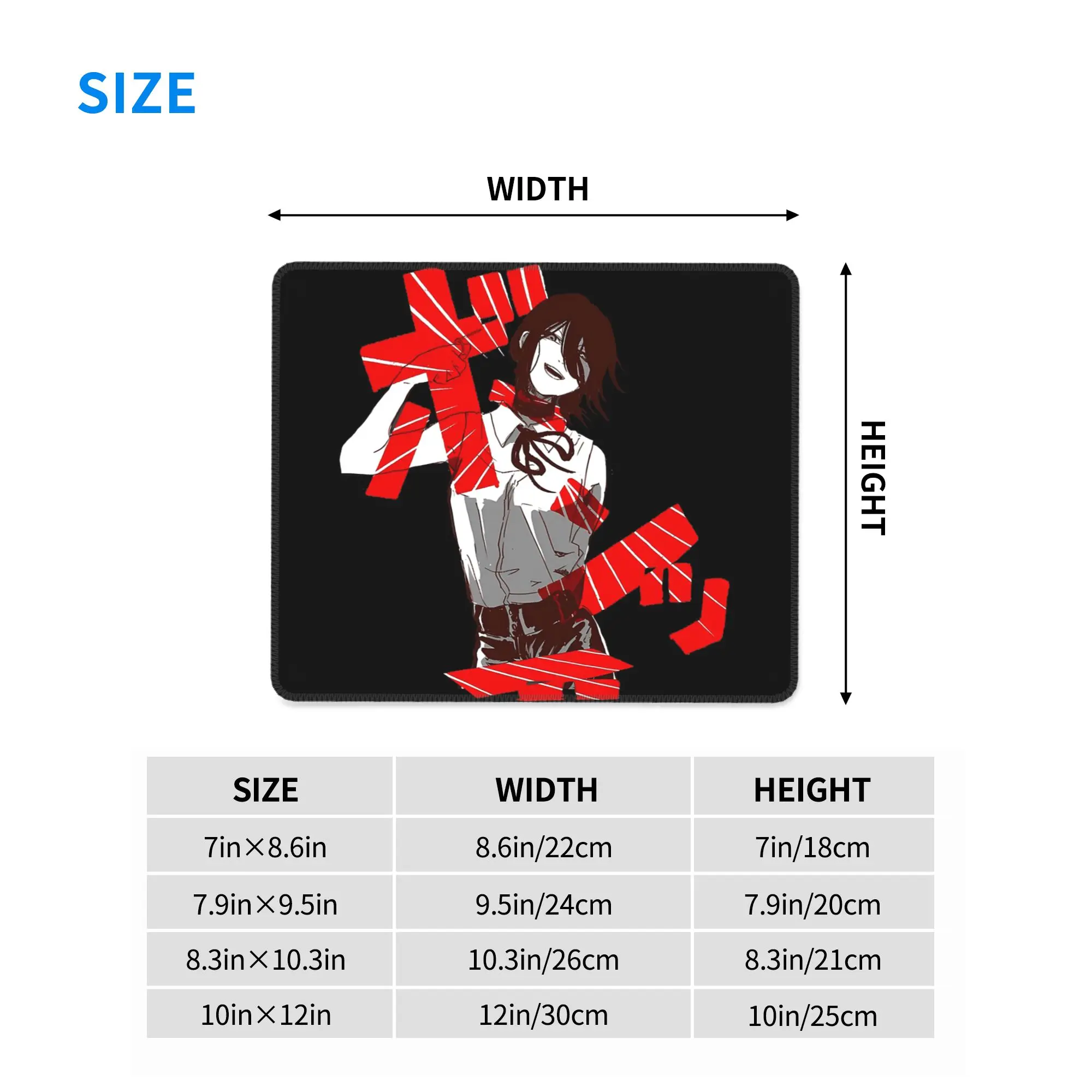 Anime Chainsaw Man Reze Mouse Pad Computer Keyboard Mouse Mat Gaming PC Laptop Desk Mat Office Accessories Table Mats