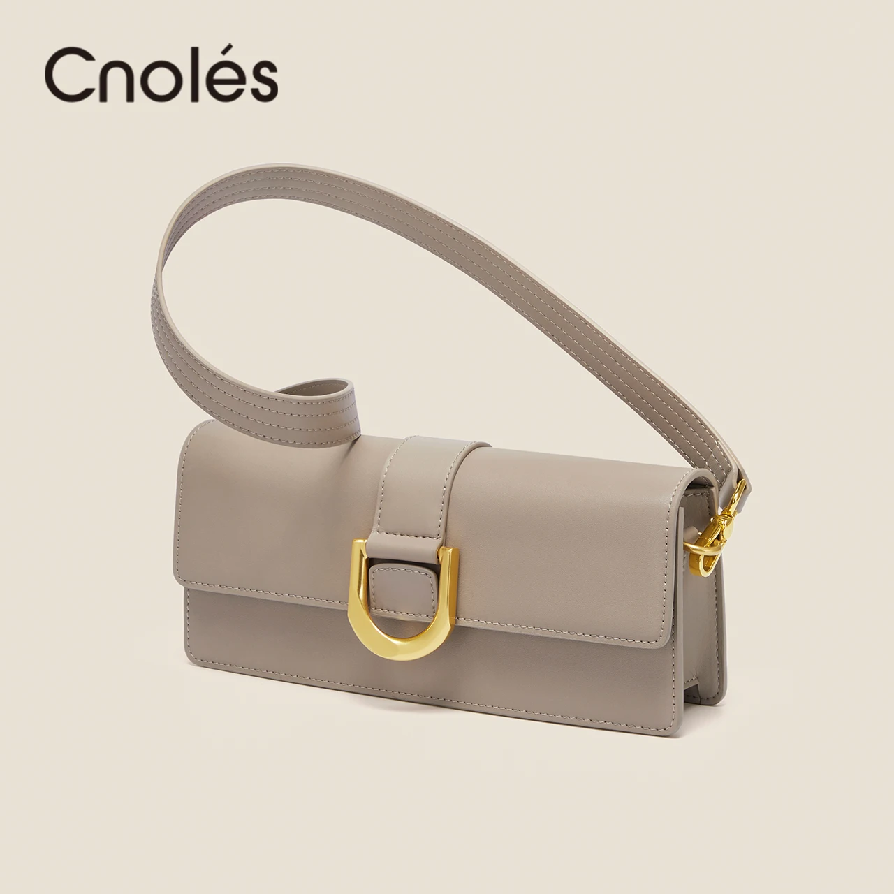 Cnoles borsa a tracolla borse a tracolla per donna elegante pochette di design in pelle borse a mano con 2 cinghie rimovibili