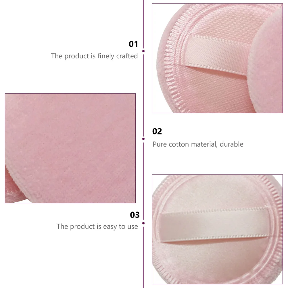 20 stuks poederdons kleine ronde losse make-up pads hoogwaardige applicator voor gezicht droog poeder toepassing make-up tools