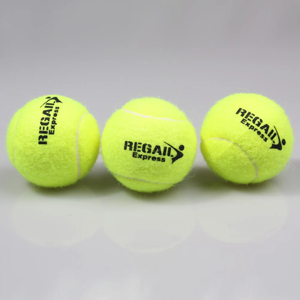 1 Buah Bola Tenis Karet Profesional Bola Latihan Tenis Ketangguhan Tinggi untuk Latihan Kompetisi Klub Sekolah
