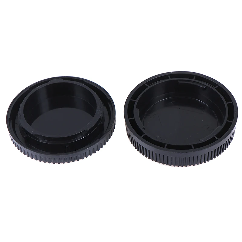 Black Body+Rear Lens Cap Cover For Olympus M4/3 Camera Protective Accessory