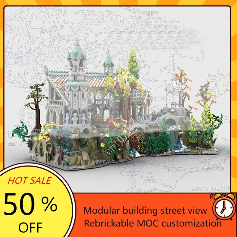 

3142PCS Mountain base Modular MOC Creative street view Model Custom Puzzle Architecture DIY Education Assembly Model Toy Gifts