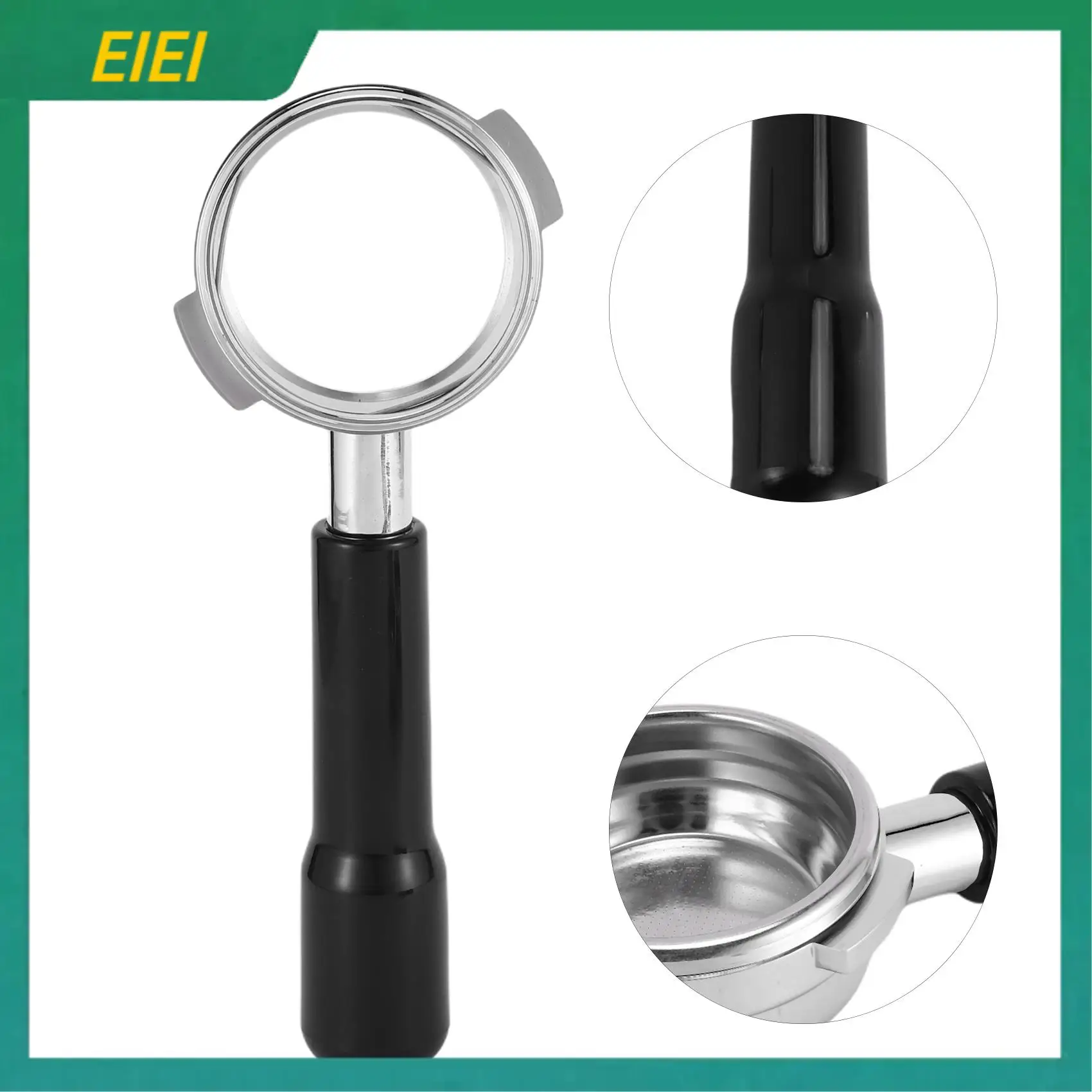 

EIEI 58MM Bottomless Stainless Steel Professional Espresso Coffee Machine With Single And Dual Cups Filter Basket