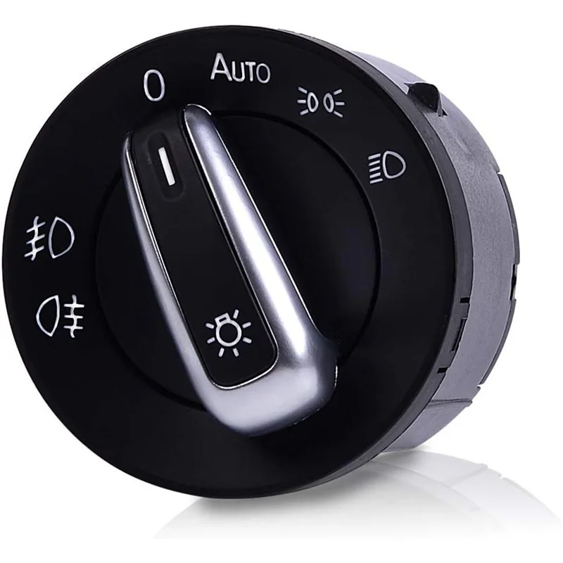 A65X-Headlight Switch Knob 5ND941431A For Golf Jetta MK5 MK6 GTI Passat B6 B7 CC Touran Caddy Tiguan Headlight Adjustment Knob