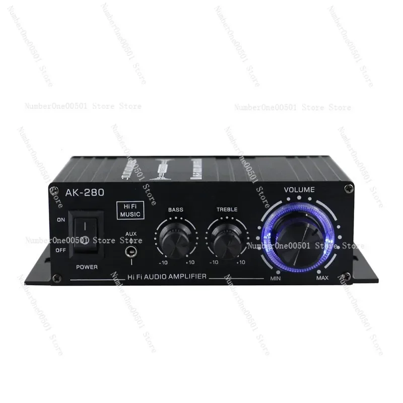 

AK-280 amplifier 12V mini amplifier Practical, convenient, and portable