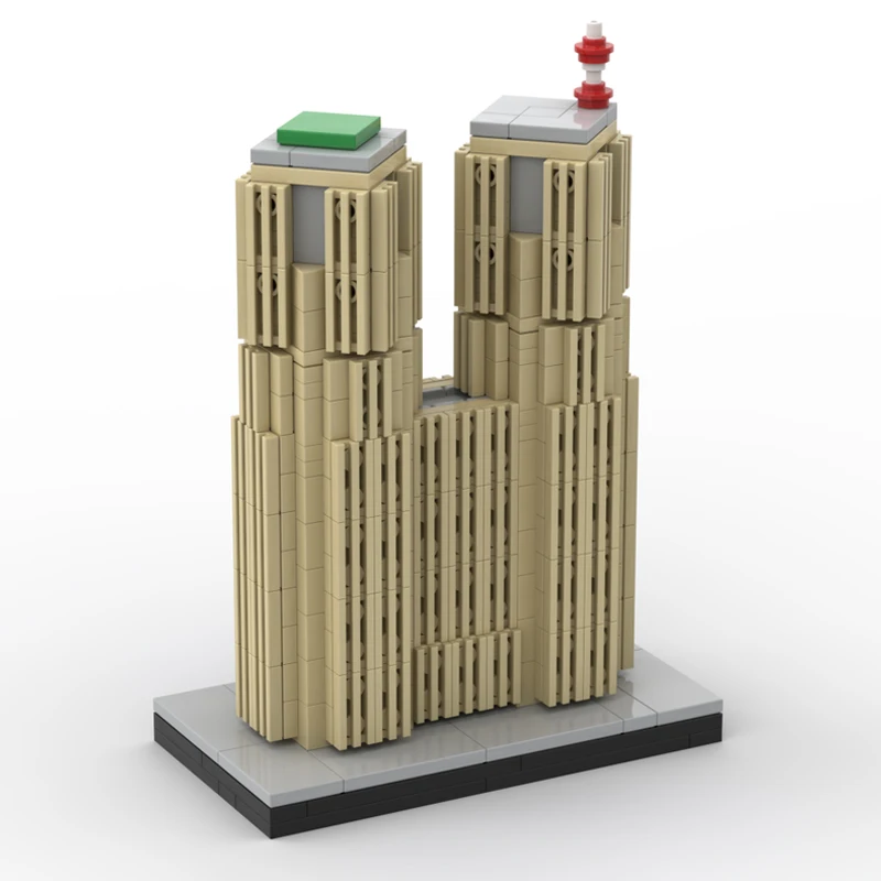 MOC-217079 bloques de construcción del gobierno metropolitanio de Tokio, modelos arquitectónicos, juguetes, regalos de Navidad, adornos para adultos 504 Uds.