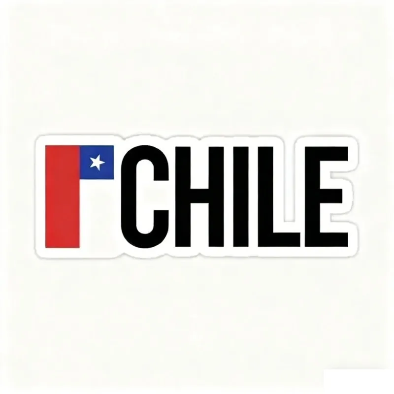 Bandeira do chile borboleta adesivo criativo bicicleta vinil motocicleta campista carro caminhão capacete de corrida barco parede pvc decalque assecor
