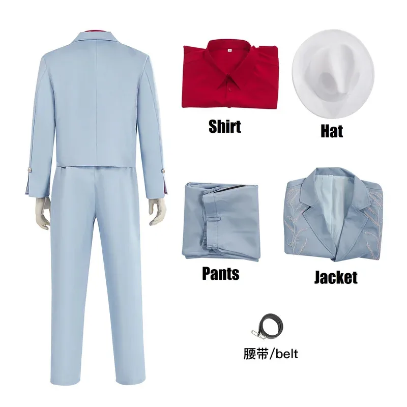 2025년 11월 2025 할로윈 커플 죽음의 미소 레이디 가가 코스튬 여성 남성 브루노 마스 코스프레 성인 카우보이 의상 팬시 드레스