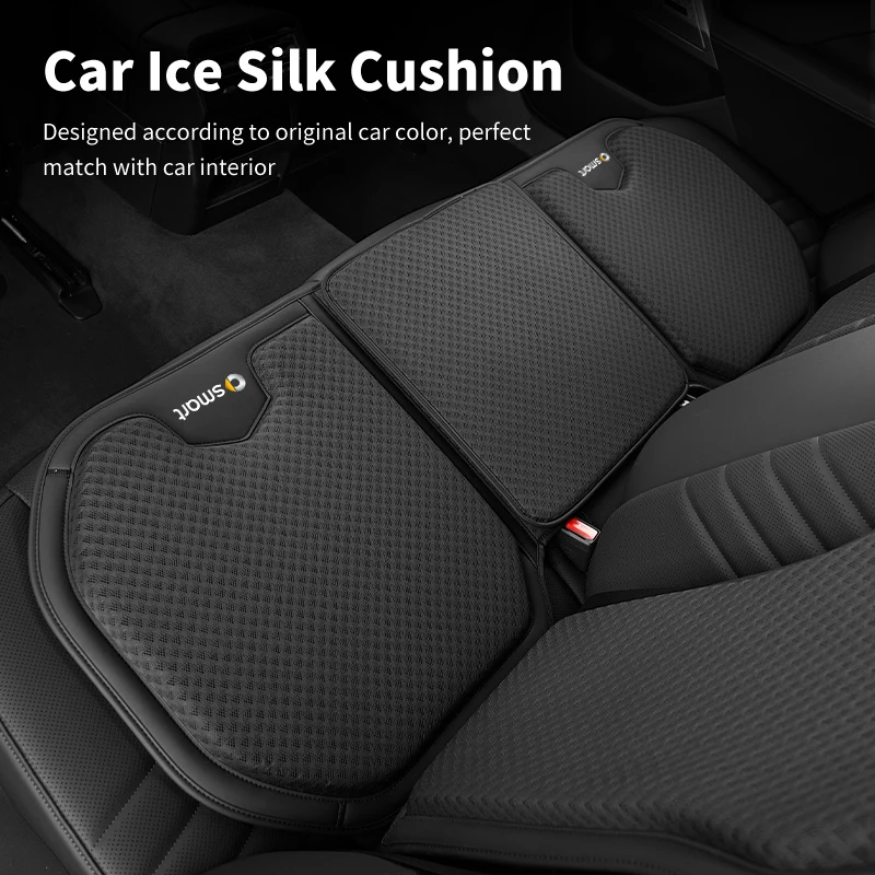 

Car Four Seasons Ice Silk Seat Cover Chair Cushion For Smart Fortwo 451 450 453 Forfour EQ Cabrio Crossblade ROADSTER Coupe