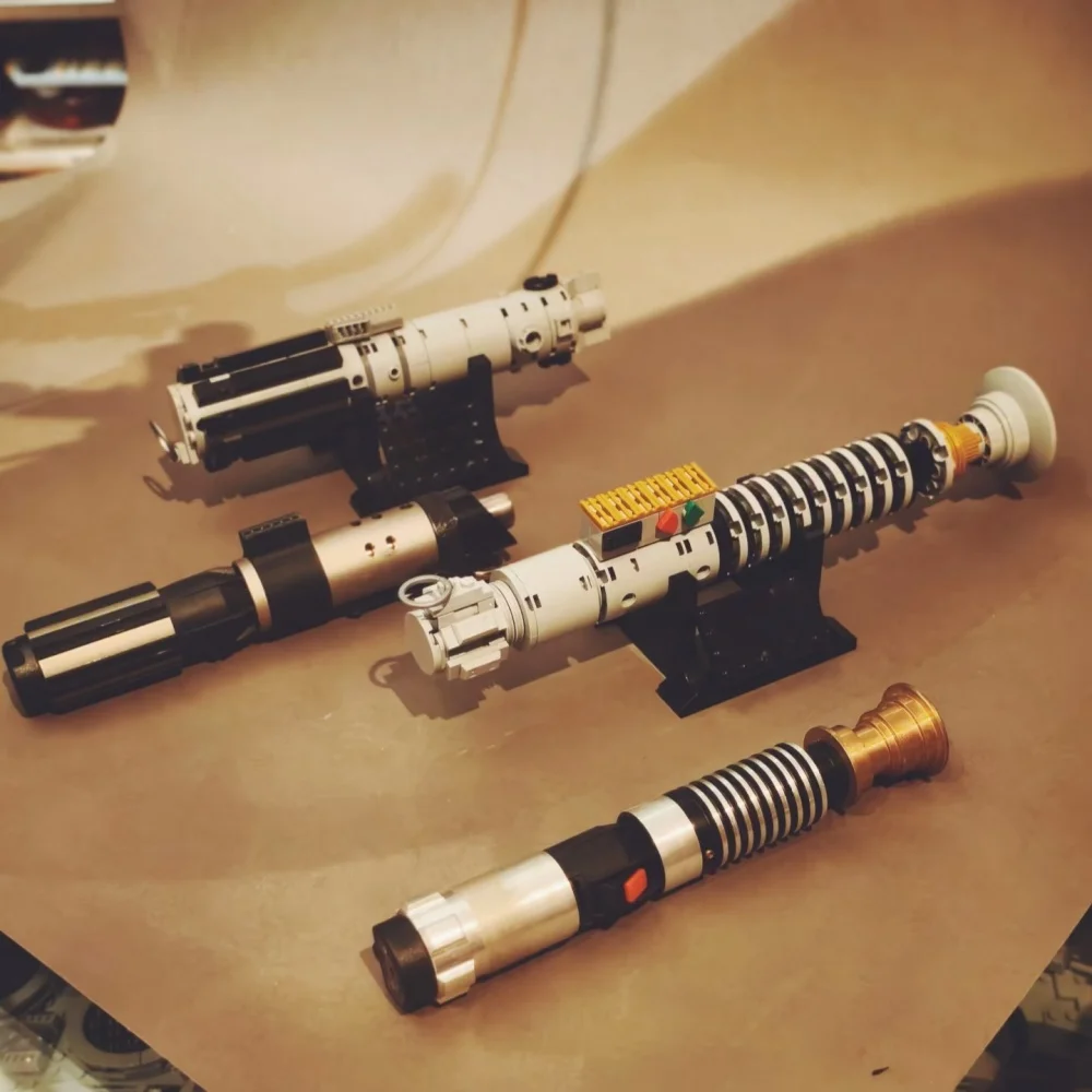 145 قطعة Lukeskywalker Lightsaber ديكور المنزل نموذج الطوب 40730 اللبنات حروب الفضاء مجموعات الكبار اللعب هدايا عيد الميلاد