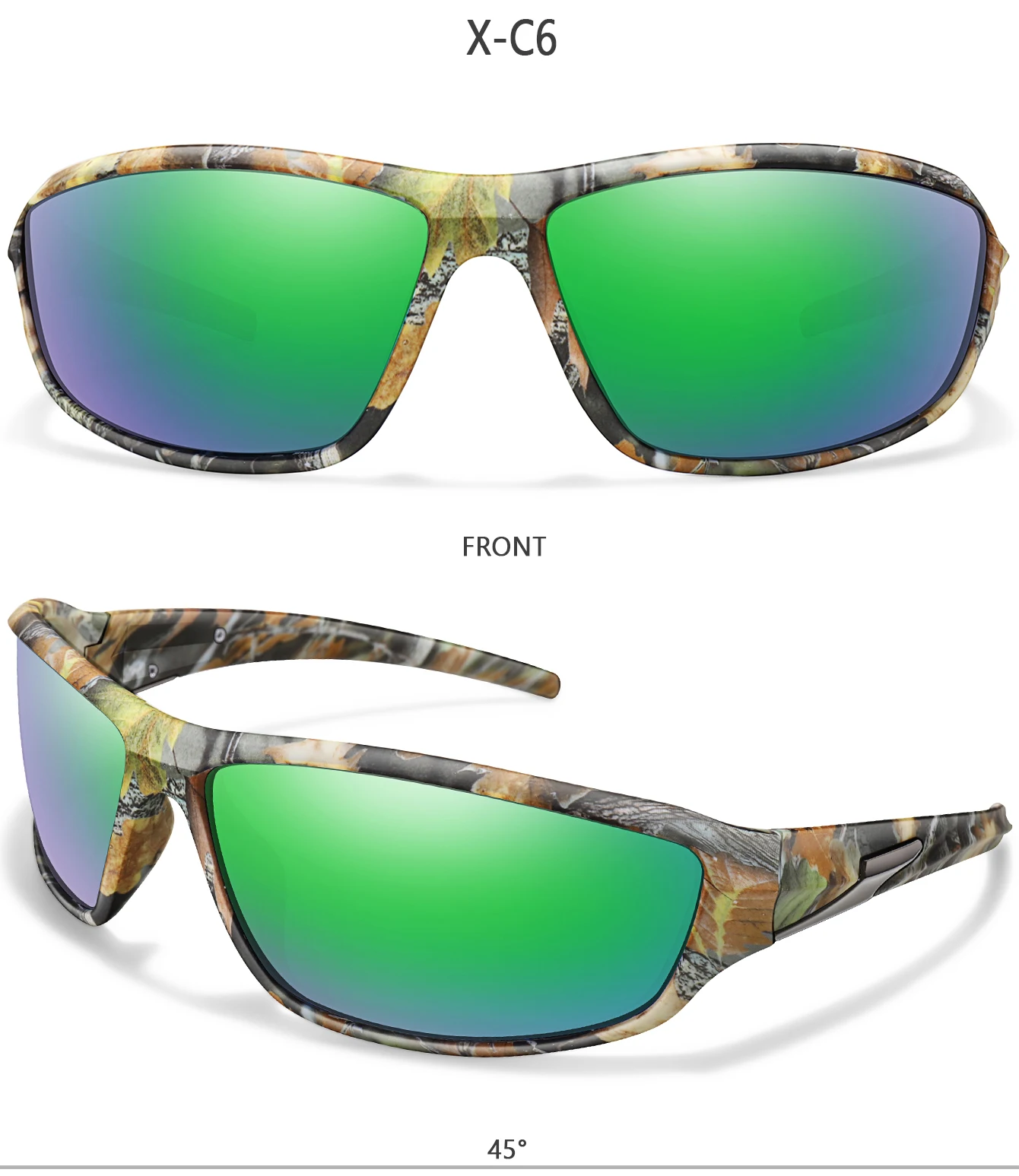 Klassische polarisierte Fahrrad-Sonnenbrille für Damen und Herren. Einfache modische Sonnenbrille für Outdoor-Sport, Laufen, Wandern, Baseball – Detail 12