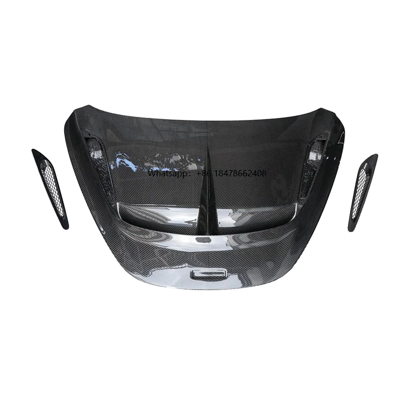 

High Quality Vorstein Style Dry Full Carbon Fiber Car Bonnet Hood With Hood Vent for Mclaren 720S 2015-2018