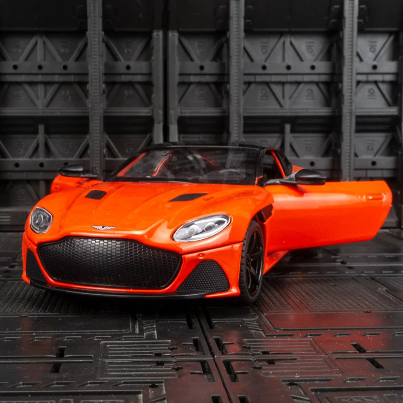 

1:22 Aston Martin DBS alloy supercar model car ornament collection, doors can be opened for children's toy cars