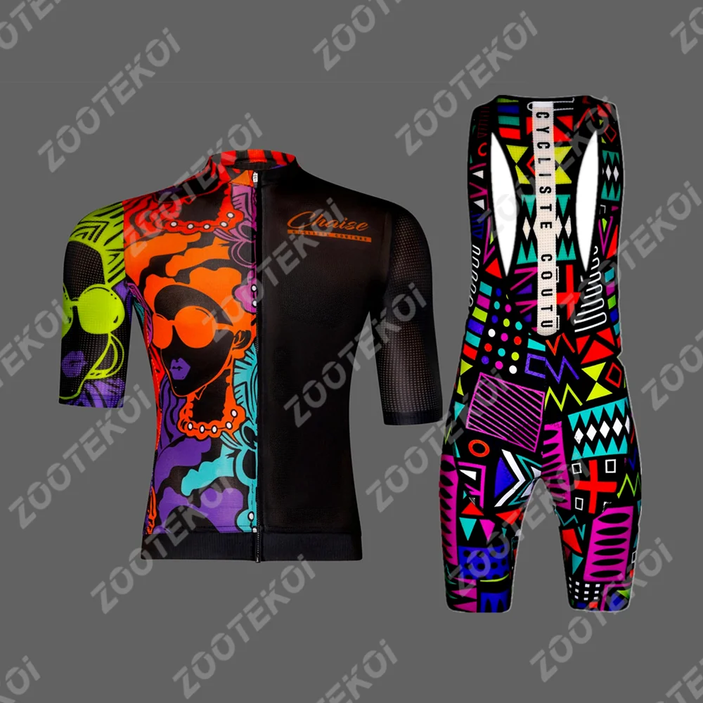 New Men\'s Chaise Fashion Summer Pro Team Cycling Jersey Set Bicycle MTB Racing Bike Outdoor Sports Clothing Maillot Ciclismo