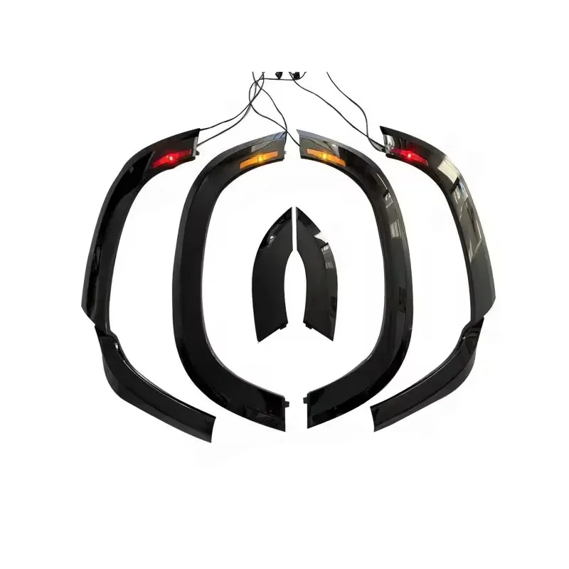 

High Quality Glossy Black Upgr Eyebrow Wheel Arch with Widen Lamp 2020+ Defender 110 Car Fenders