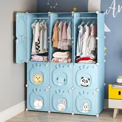 Armario de almacenamiento plegable de alta capacidad, mueble de dormitorio moderno, multicapa, a prueba de polvo, estantes de productos