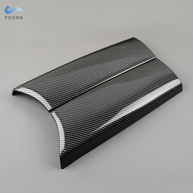 

For Mercedes Benz C GLC Class W205 X253 2015 - 2021 Car Accessories ABS Carbon Texture Center Control Armrest Box Cover Trim