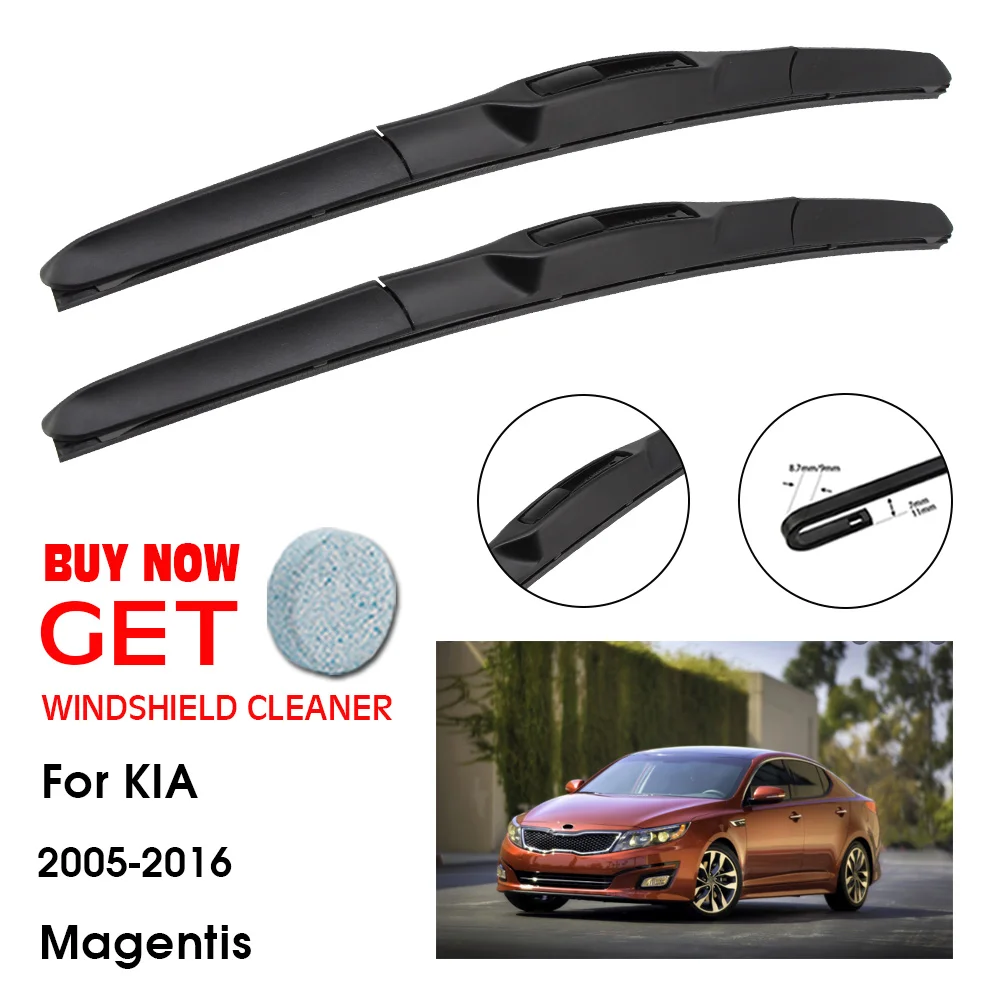 

Car Wiper For KIA Magentis 24"+18" 2005-2016 Front Window Washer Windscreen Windshield Wipers Blades Accessories