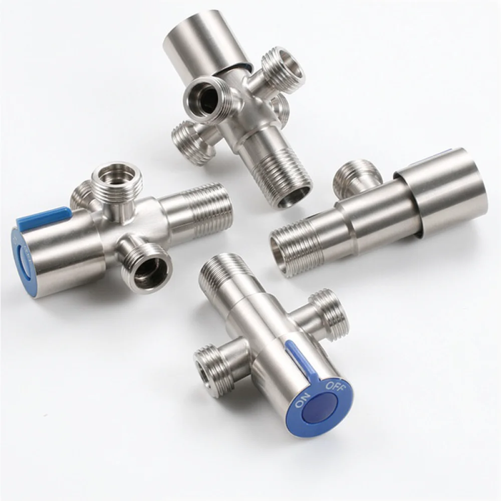 Stainless Steel Multi Functional Bidet Applicator Angle Valve Toilet Cleaning Set High Pressure Bathroom Shower Sprayer