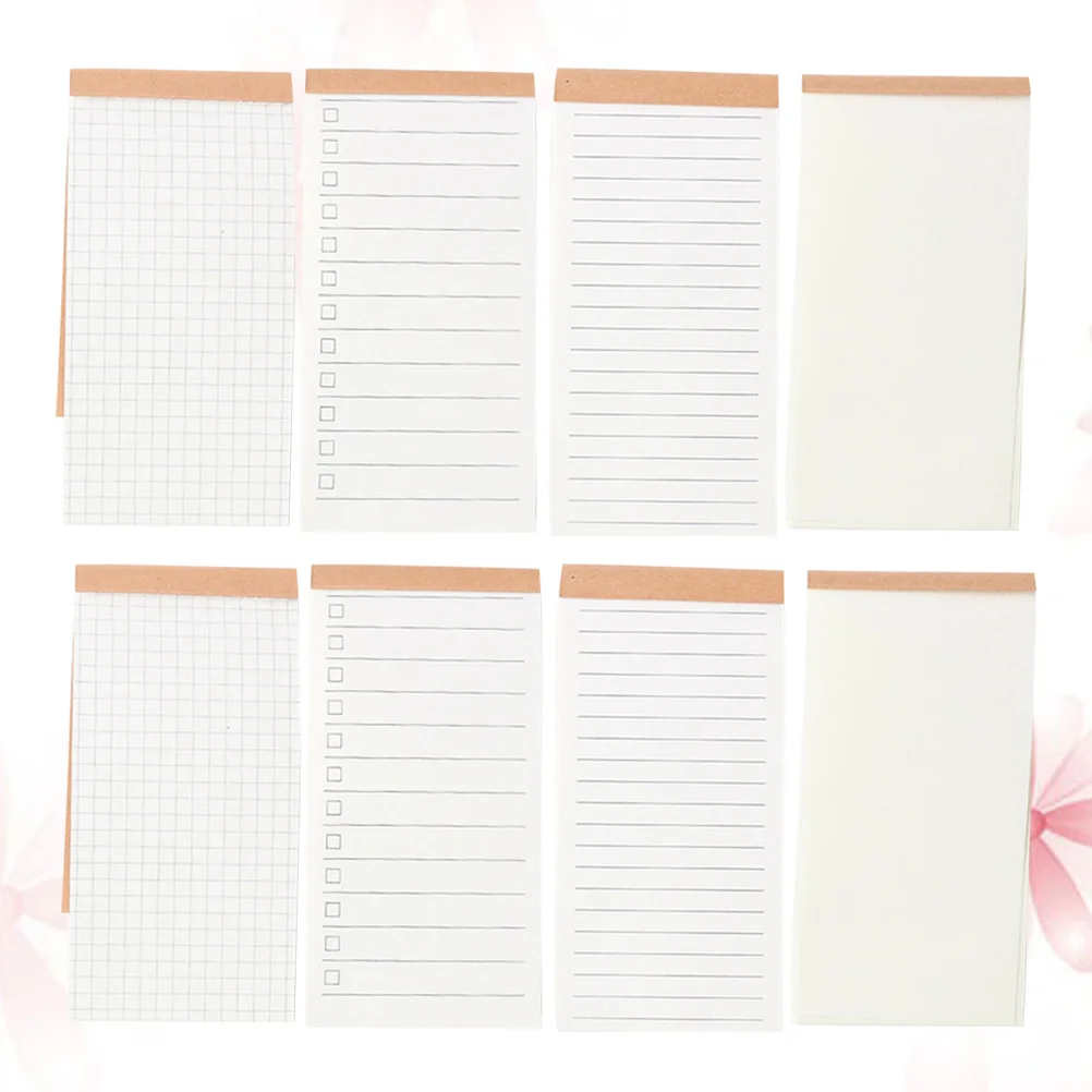 8 قطعة مذكرة الوسادة المدمجة المحمولة المفكرة لمكتب المدرسة خطة صغيرة كتاب الطلاب القرطاسية اوراق الملاحظات العملي يوميا