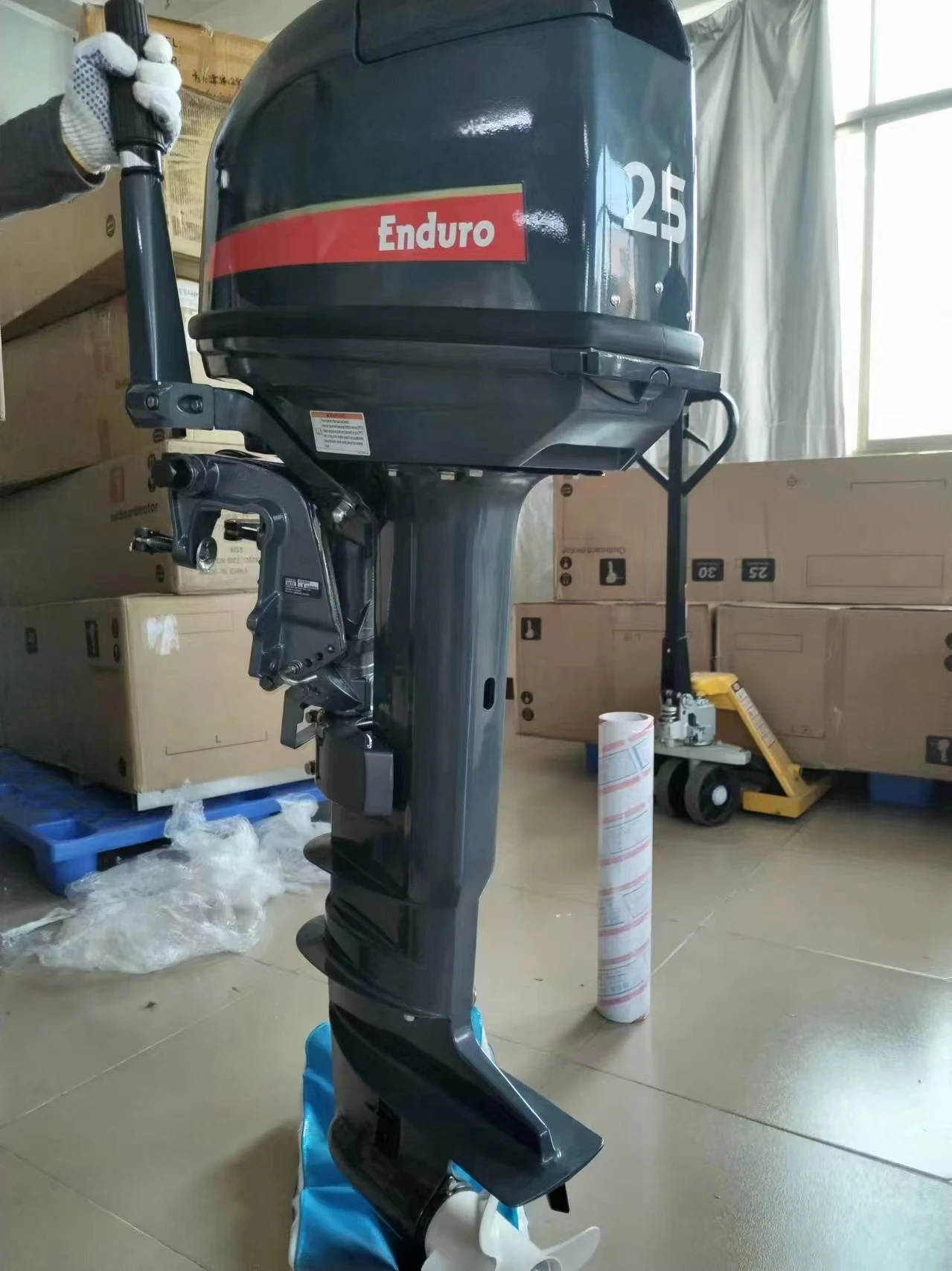 Manual Start And Electric Start High Quality Outboard Engine 2 Cylinder 25hp 2 Stroke Boat Engine Outboard Motor
