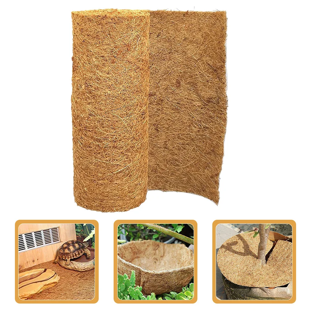 

Coconut Fiber Pad 1 Roll Heavy Duty Liner for Snake Terrarium Reptile Substrate Carpet Lizard Tank Accessories