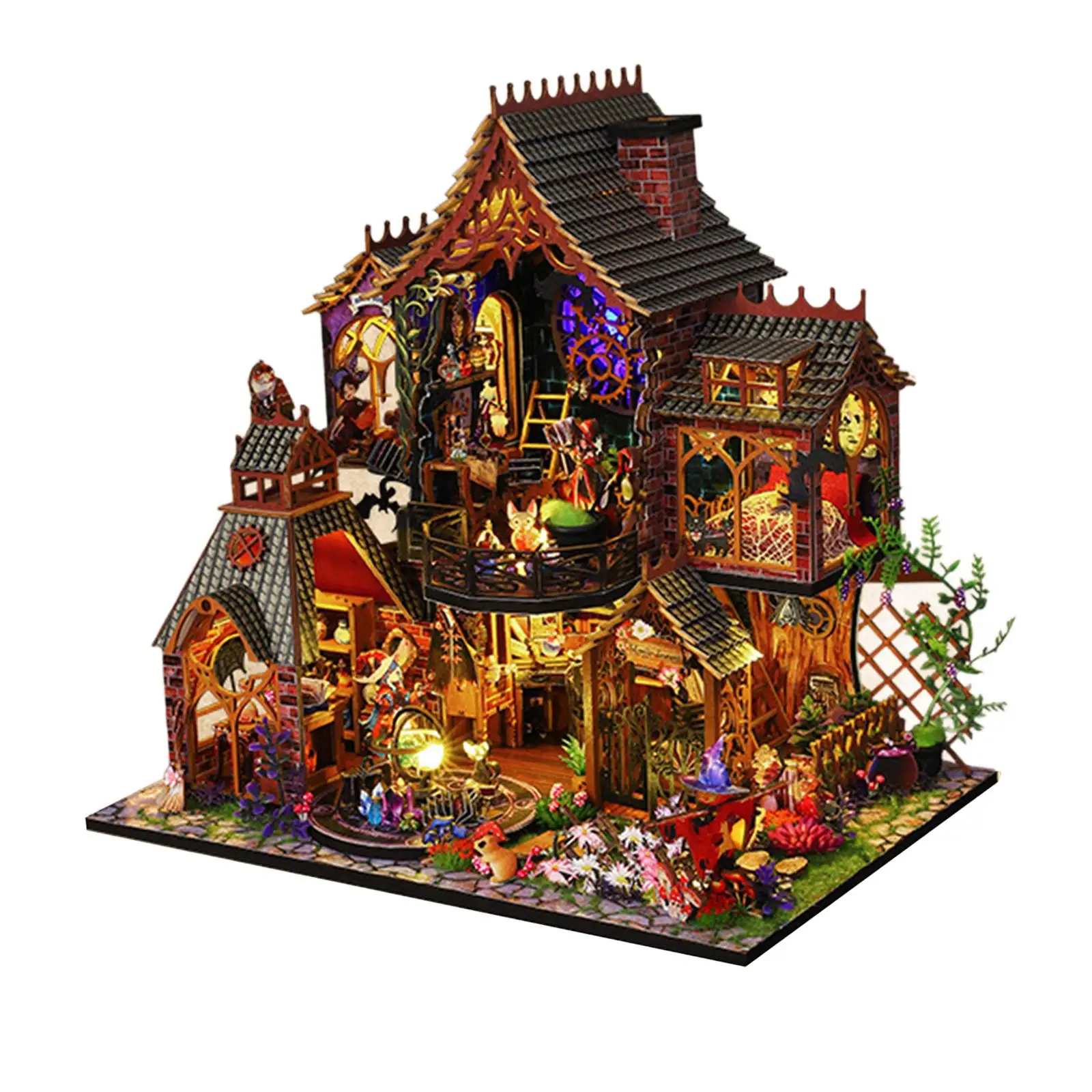 

DIY Dollhouse Kits Collectibles Collection Diorama Artwork Decoration with Light 3D Puzzle for Teens Family Kids Adults Friends