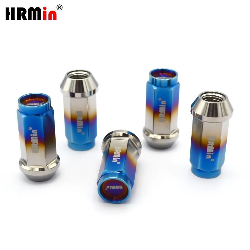 Concave Closed End 19mm Hex Cone Seat Gr.5 Titanium Lug Nut M14x1.5mm for Toyota Ford Buick Cadillac Chevrolet Honda Tesla