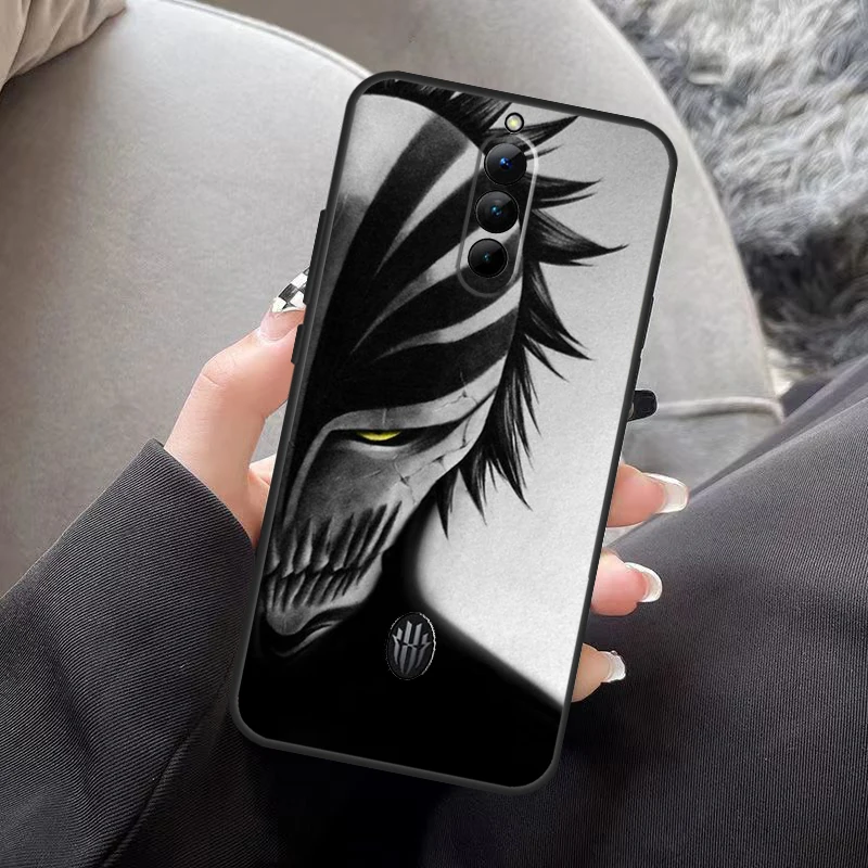 أسود أبيض أنيمي التبييض ل النوبة الأحمر ماجيك 8 برو زائد 6 7 برو غطاء ل ZTE Redmagic 6R 5G 5s 6S 7S برو الغطاء الخلفي