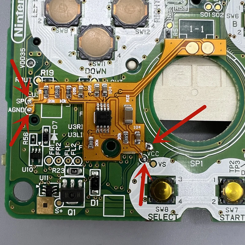 Low Power Volume Increased Sound Digital Power Amplifier Module For GAMEBOY ADVANCE SP GBASP