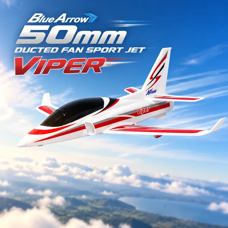 Blue Arrow 50mm ducted motor Viper fixed-wing shock-resistant beginner training remote-controlled aircraft