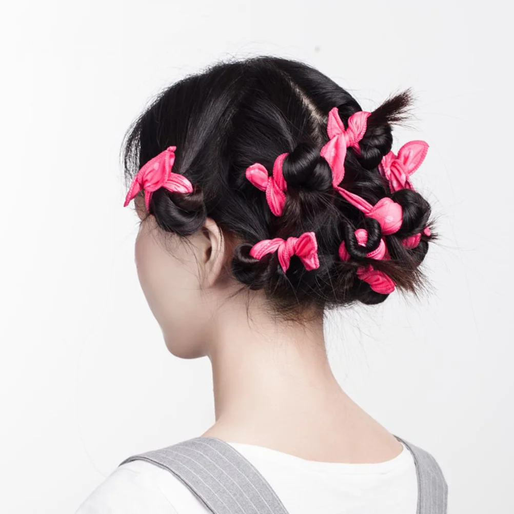 

30 Pcs Rabbit Ears Curly Hair Rollers Curler Formers Sleep Curling Tools Wrap Curlers