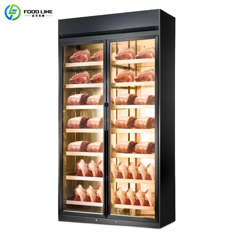 

Customized Large Capacity Dry Ager Cabinet Commercial Dry Aging Refrigerator for Beef Aging with UV Sterilization