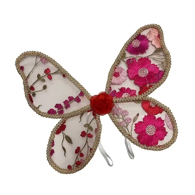 96GC Kids Butterfly Wing Child Lace Butterfly Wing for Witching Themed Photoshoots #3