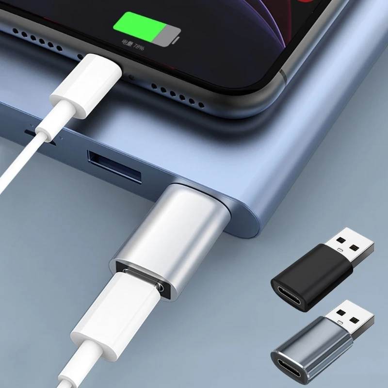 USB 3.0 to USB Type C OTG Adapter Type C Female to USB A Male Converter 3A Charging and 5Gbps Data Sync Adapter