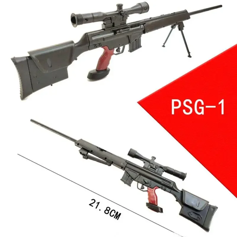 1:6 Scale PSG-1 Sniper Rifle 4D Gun Model 1/6 PSG-1 Plastic Military Model Accessories for 12