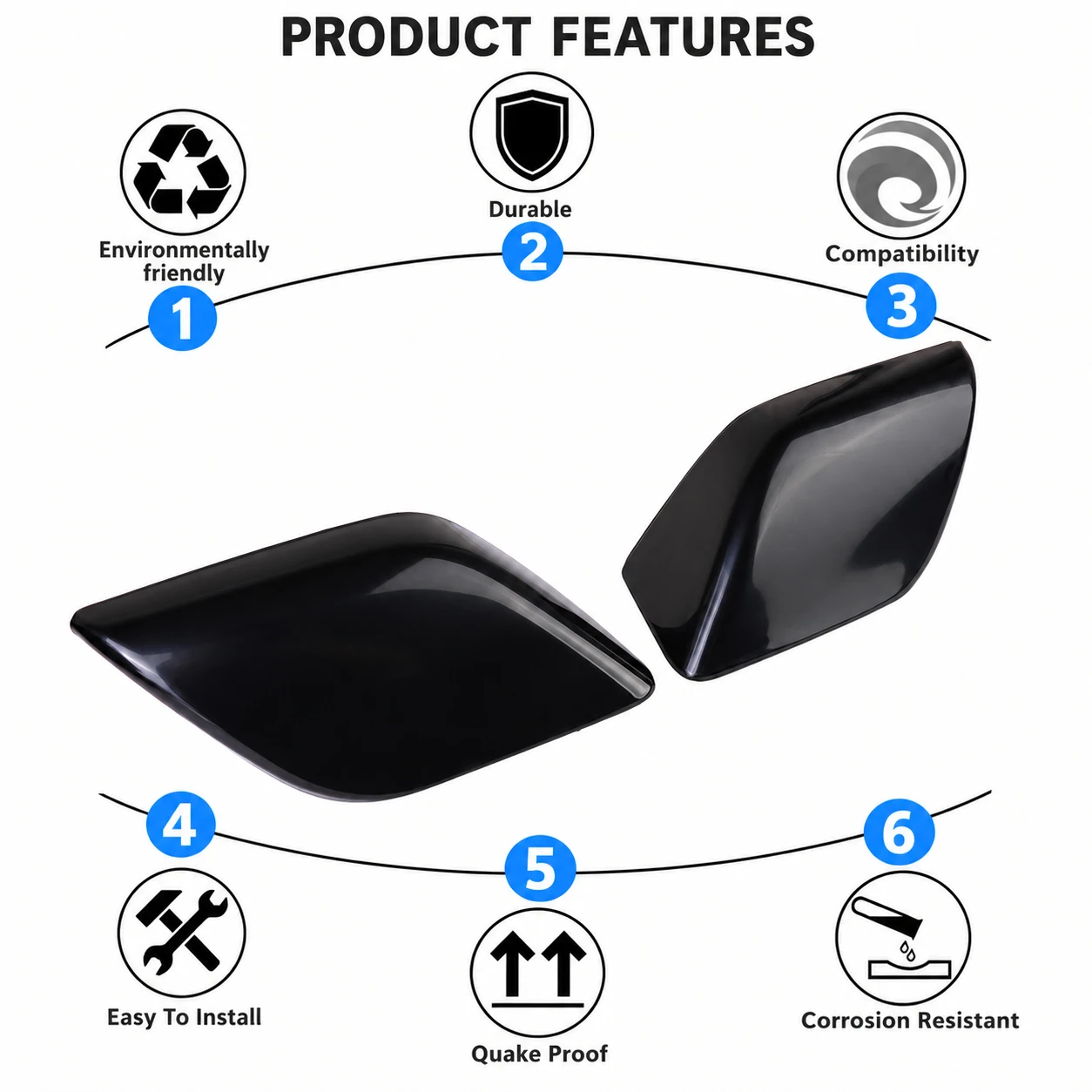 Motorcycle Rearview Mirror Cover For BMW K1600B K1600GT K1600GTL K1600GA 2018-2025 2024 2023 Mirror Shell Protector Accessories