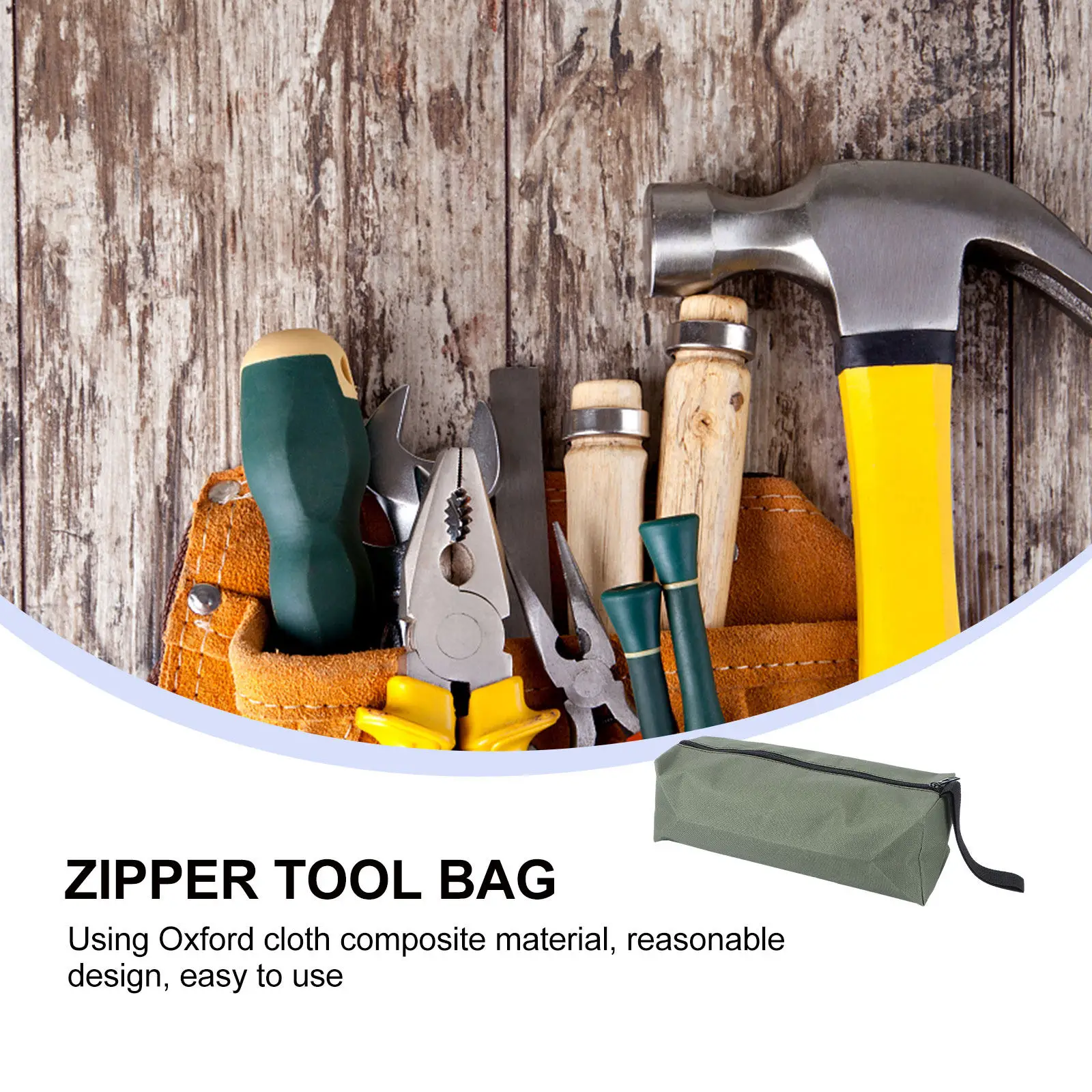 

1 шт. Водонепроницаемая сумка для инструментов из прочной ткани Оксфорд с несколькими отделениями для хранения металлических изделий, железных предметов и мелочей
