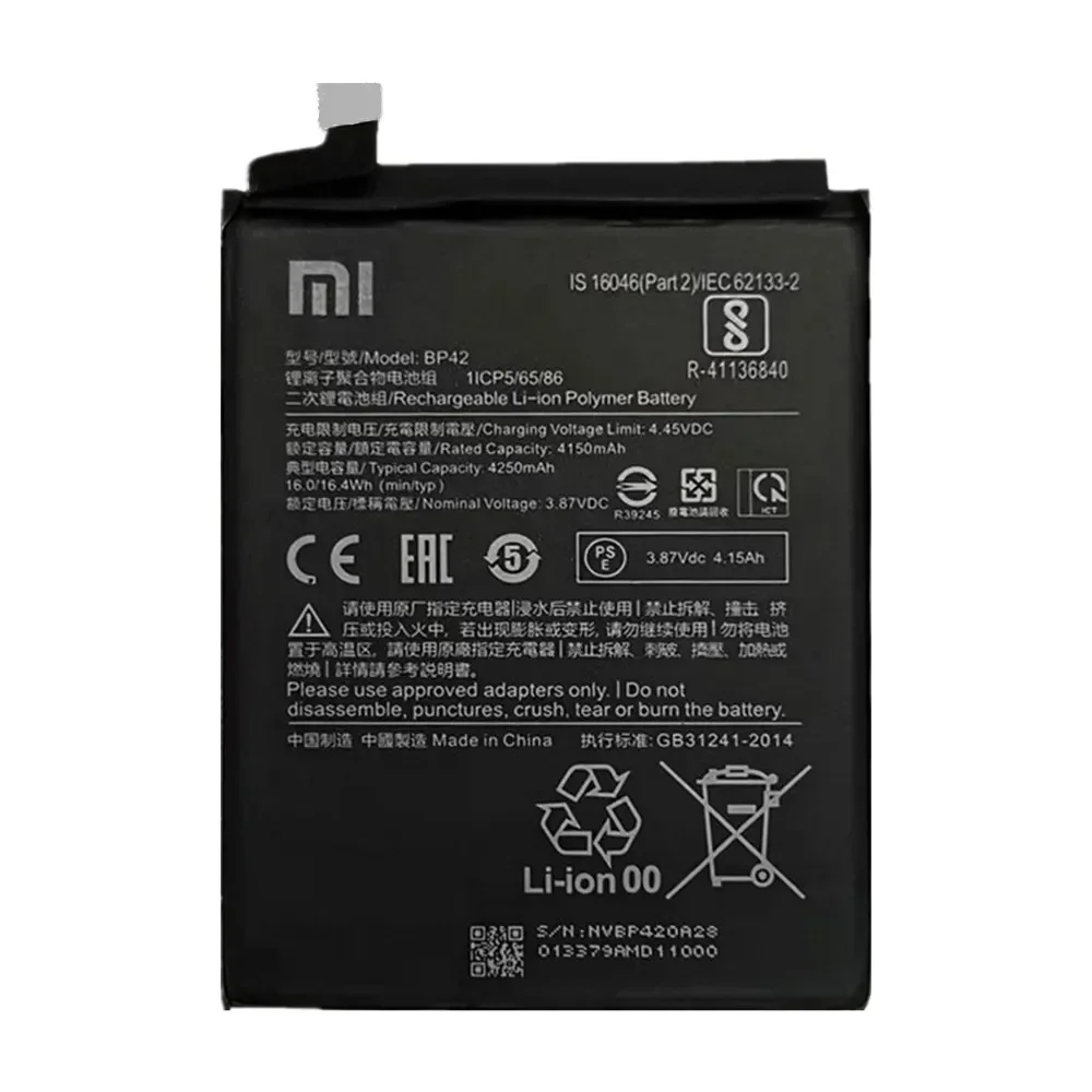 2025 Years 4250mAh BP42 100% Original Battery For Xiaomi Mi 11 Lite 11Lite Mi11 Lite High Quality Phone Replacement Batteries