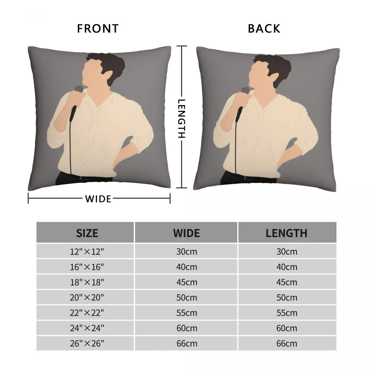 Jonathan Larson Illustration 2 Square Pillowcase Polyester Linen Velvet Pattern Decor Throw Pillow Case Home Cushion Cover 45x45