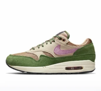 Nike Air Max 1unisex Design Sports Training Confortable Basse Antidérapant Résistance à l'usure Chaussures de course décontractées Baskets blanches