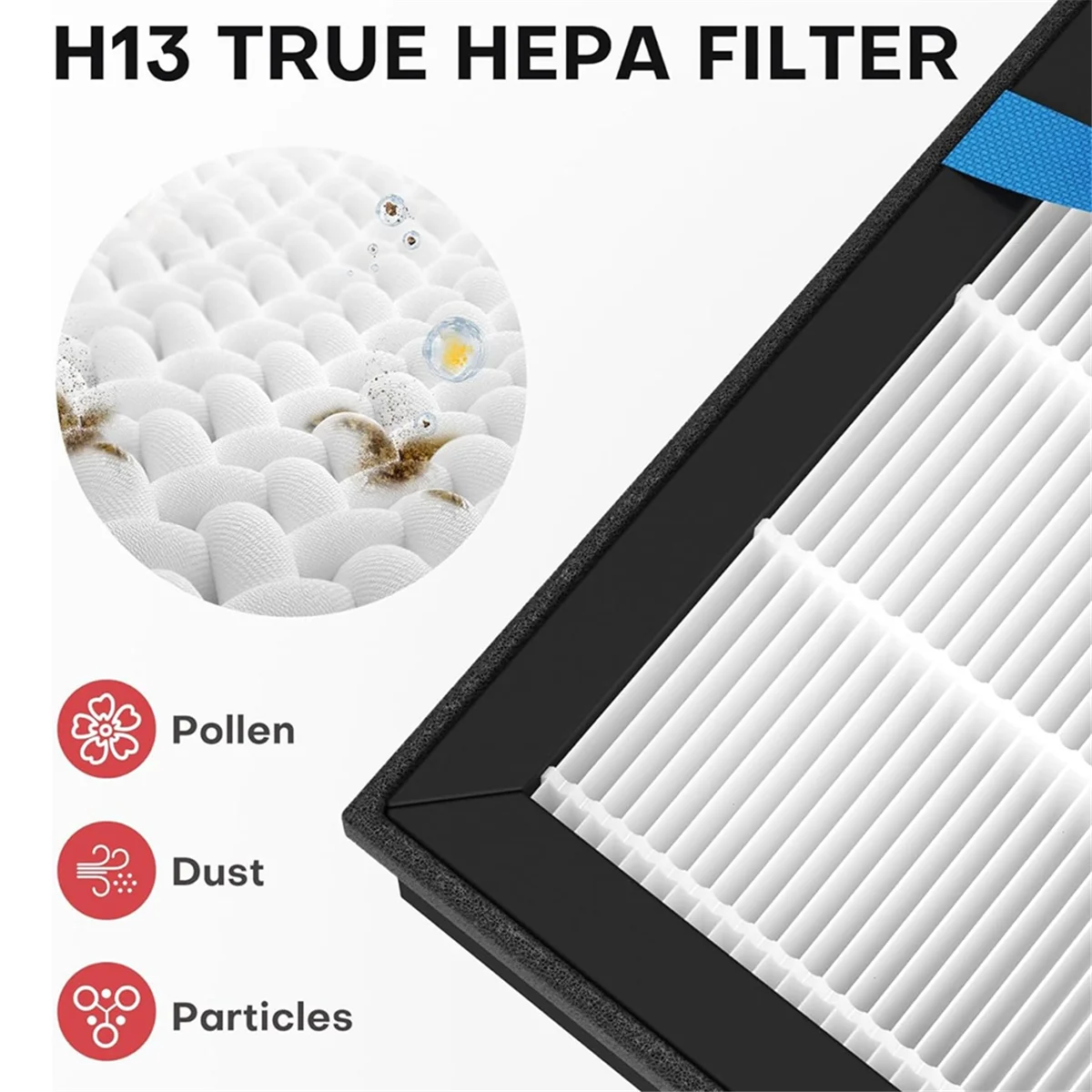 

AA97 2 Packs Vital 100S Air Purifier Replacement Filter for Vital 100S, HEPA Filter, Remove Dust, Pet Dander
