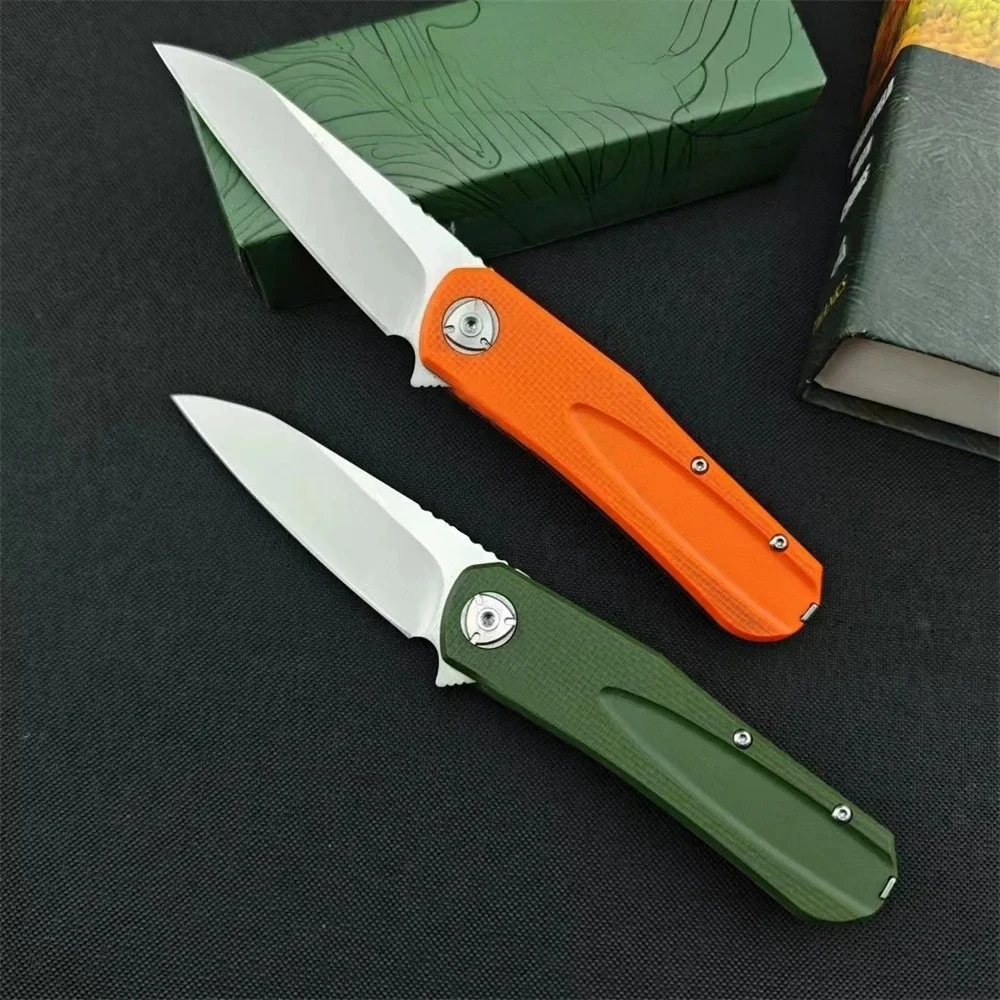 

JungleTactical 6535 Lion King Mamaying Flip Folding Knife 8Cr13MoV Matte Sheep's Horn Blade G10 Ручка - Охотничий инструмент для выживания