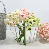 Ranunculus Artificial Flowers 24Pcs Faux Silk Peonies Bulk Flowers For Vase Rose Photography Props Wedding Bride Holding Bouquet 3