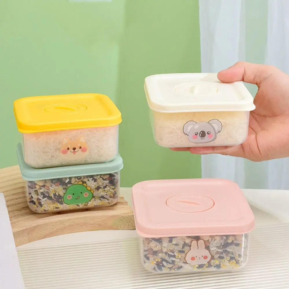 Portable Fresh-Keeping Box Food Grade Sub-Packing Package Grains Brown Rice Storage Container Microwave Oven Lunch Boxes