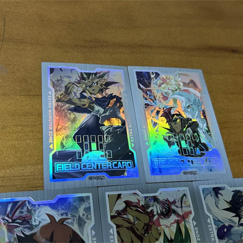 DIY Yu-Gi-Oh! Self-made Series Set 5pcs FIELD CENTER CARD Yugi Muto Yuki Judai Color Flash Anime Collection Card Holiday Gift