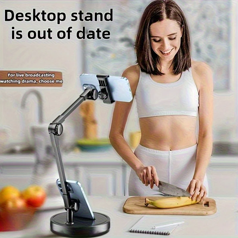 Multi-Angle Adjustable Iron Metal Phone Desktop Stand 