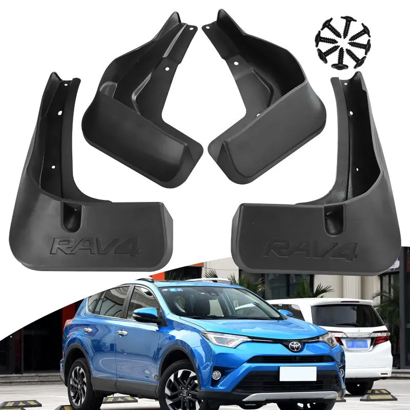 

For RAV4 2016-2018 black car mudguard Reduce dust Resist tire dirt car accessories tools