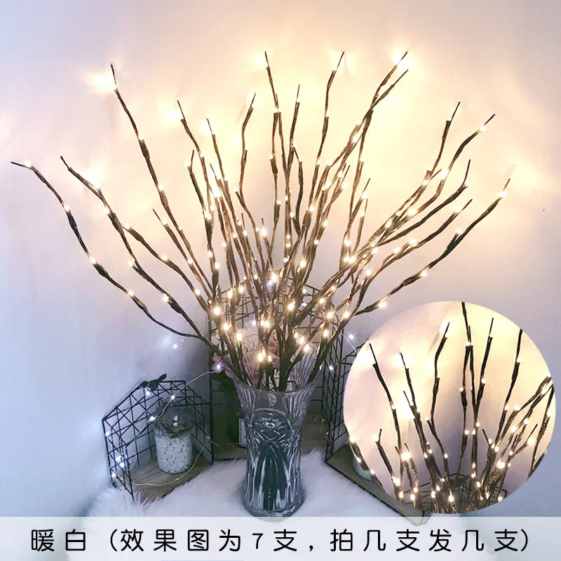 

Christmas Decorations: Illuminate Your Home with Creative Willow Twig Branch Lights, Featuring 20 Leds for a Magical Ambience