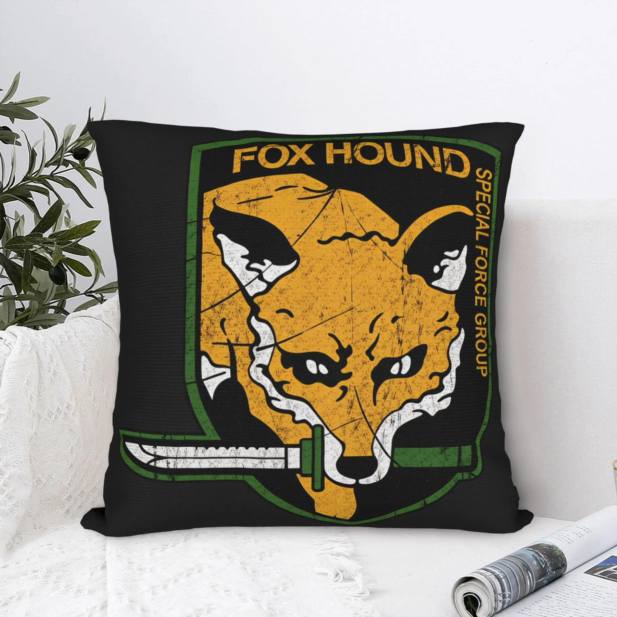 MGS Fox Hound Pillow Case  Comfy Pillow Cover For Living Room Bed Chair Novelty Pillowcases
